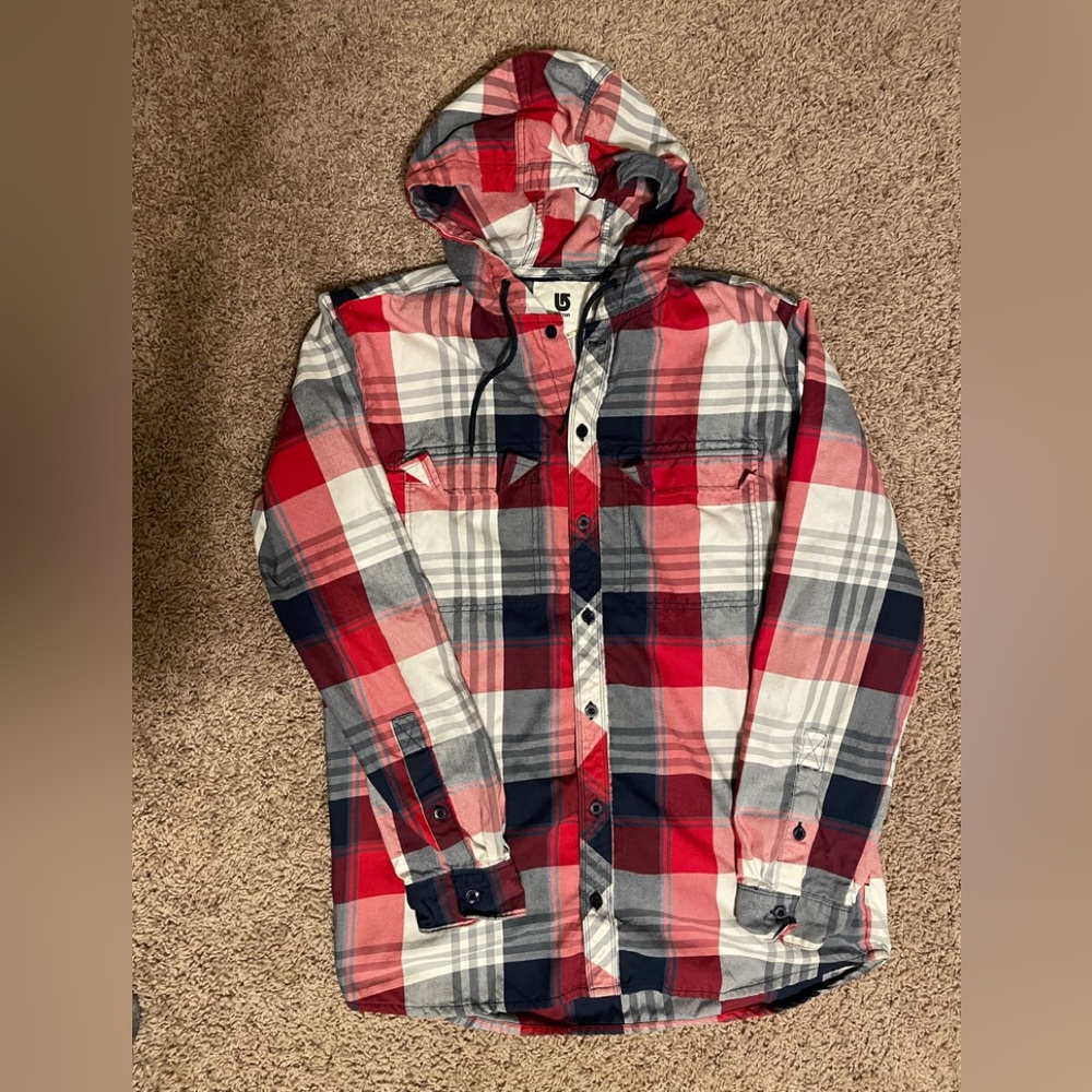 Burton Dryride flannel hoodie